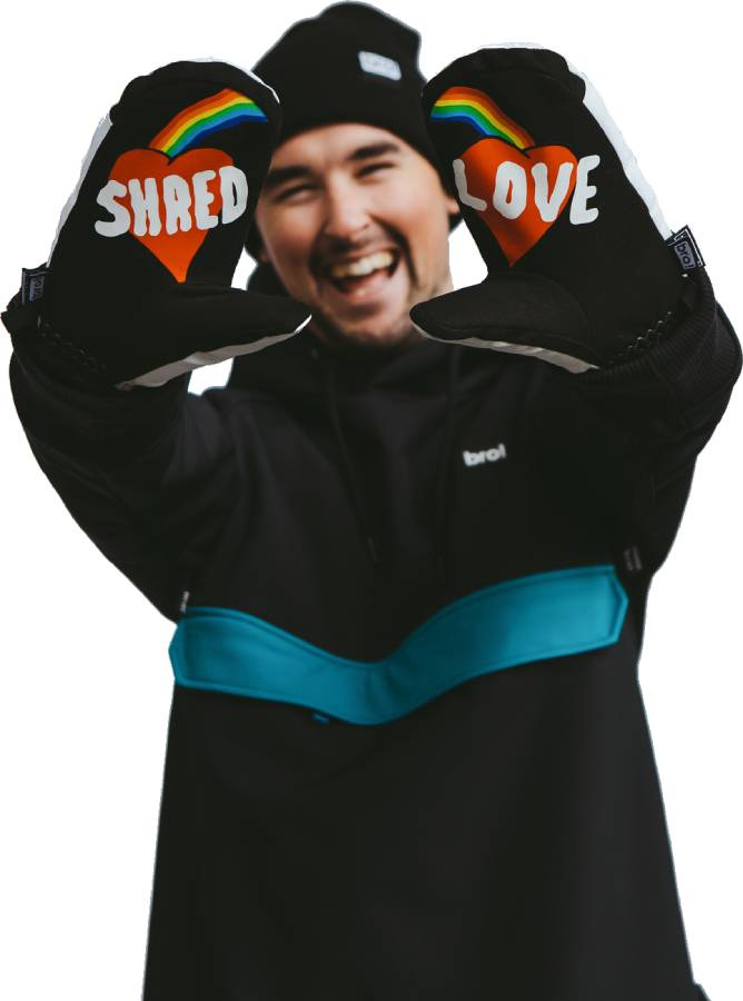 bro! Shred Love Ski/Snowboard Mittens