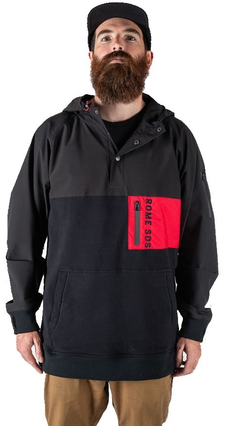 Rome Riding Snap Hoodie Ski/Snowboard Technical Pullover