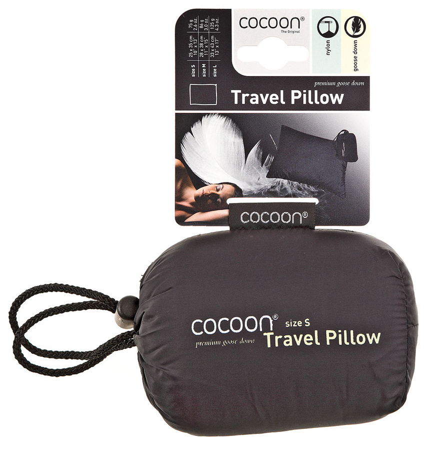 Cocoon Down Travel Pillow Compact Carry-On Pillow 
