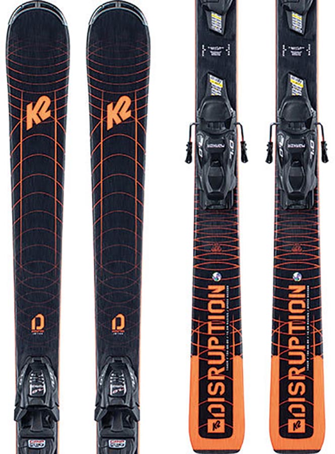 K2 Disruption JR + Marker FDT 7.0 Kid's Skis 
