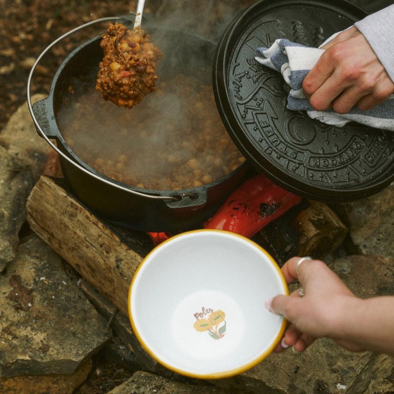 Poler Dutch Oven Cast Iron Campfire Cookware