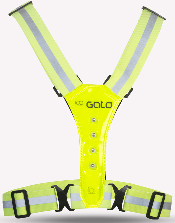 Gato Sports Safer Sport LED High Visibility Running Vest