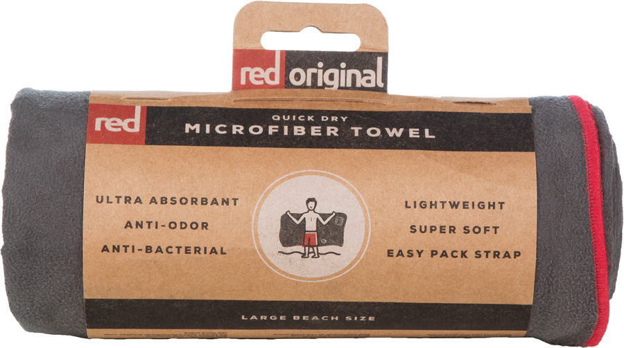 Red Quick Drying Microfibre Towel Travel Cloth