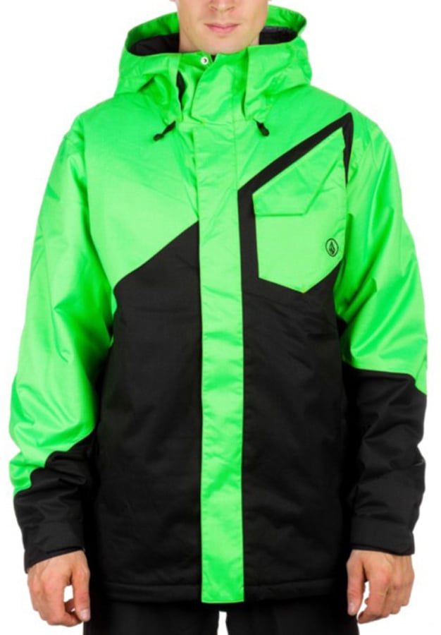 green snow jacket