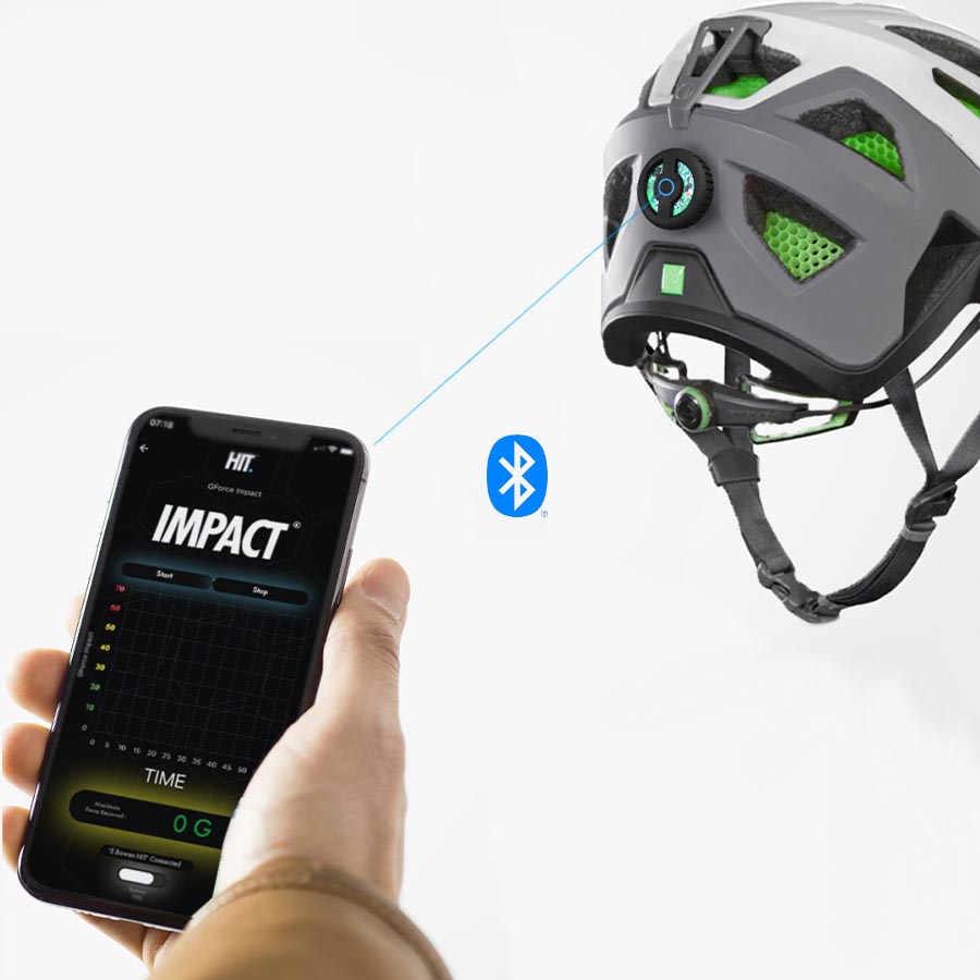 HIT Head Impact Recognition Device Helmet Safety Monitor