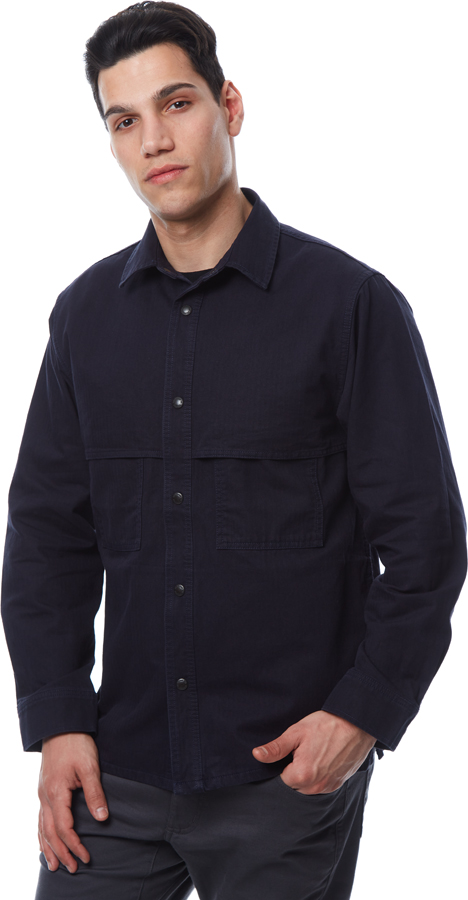 Filson Herringbone Jac-Shirt Men's Long Sleeve Snap Up Top