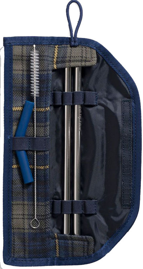 United By Blue Flannel Straw Kit Stainless Steel Set