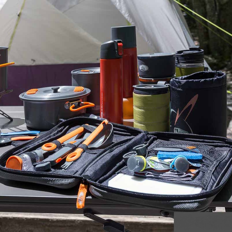 GSI Outdoors Gourmet Kitchen Set 11 Camping Utensil Kit