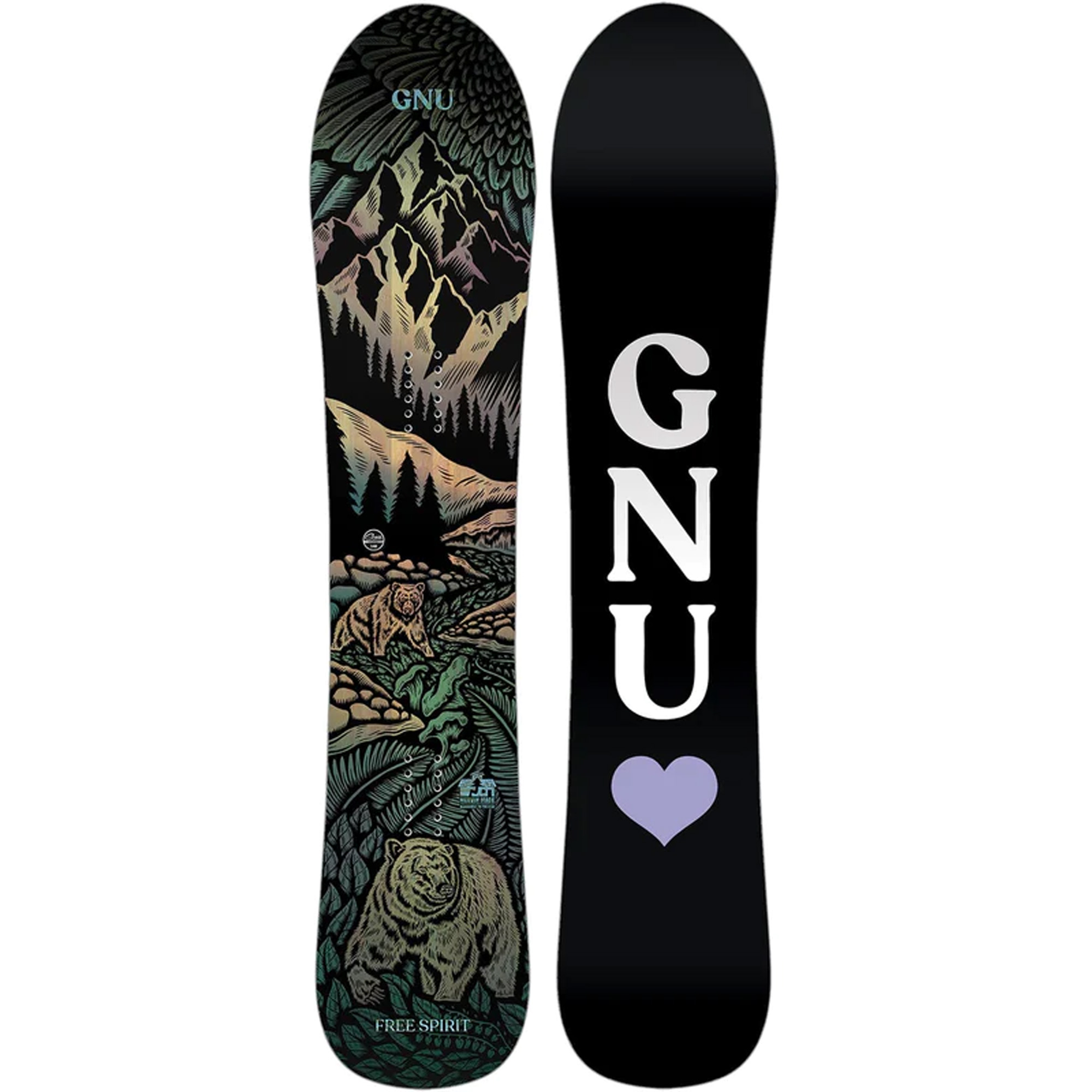 GNU Free Spirit Women's All Mountain/Freeride Snowboard