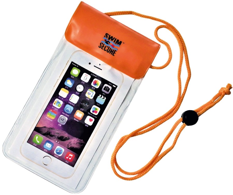 Swim Secure  Orange Phone Bag Waterproof Electronics Case