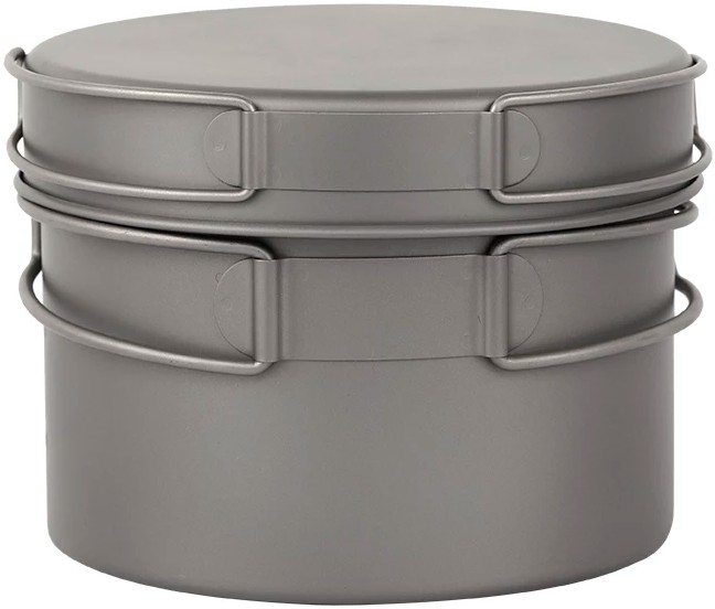 Toaks Titanium Pot With Pan Ultralight Cookware