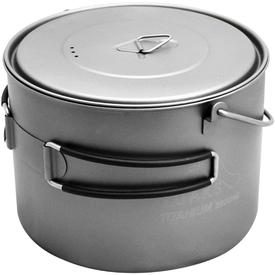 Toaks Titanium Pot + Bail Handle POT-1600-BH Ultralight Cookware