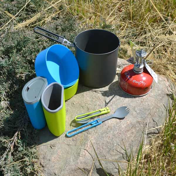MSR Pocket Rocket Stove Kit Single Burner & Cookware Set