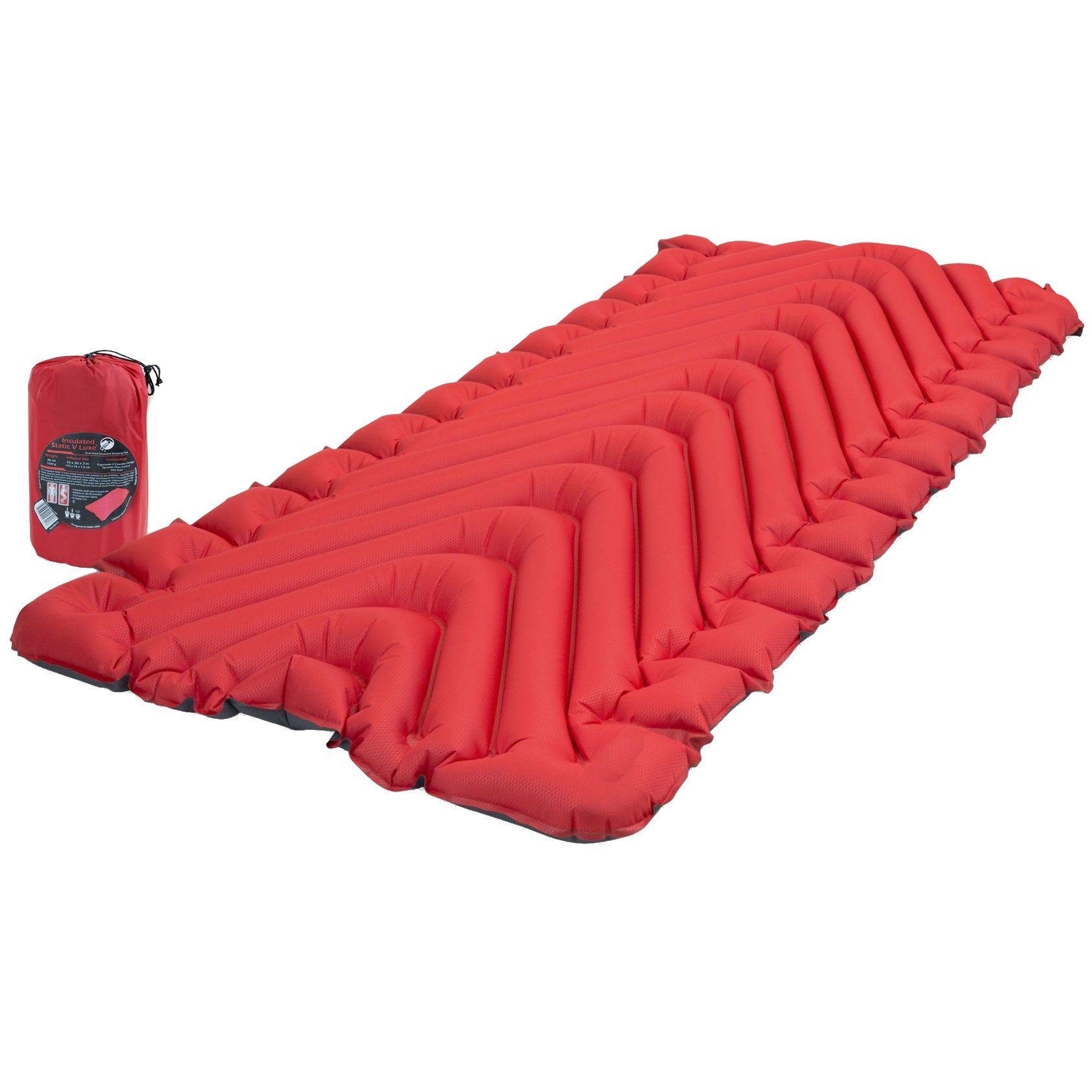 Klymit Insulated Static V Luxe Inflatable Camping Mattress