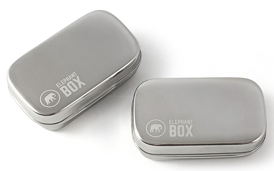 Elephant Box Mini Snack Pod Duo Stainless Steel Food Containers