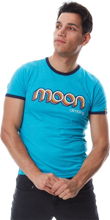Moon Retro Ringer Rock Climbing T-Shirt