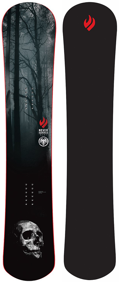 Never Summer East Hybrid Camber Snowboard