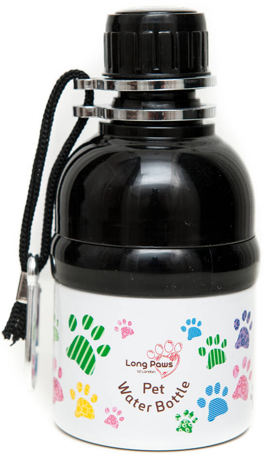 Long Paws Lick N Flow 250ml Stainless Steel Dog Water Bottle 