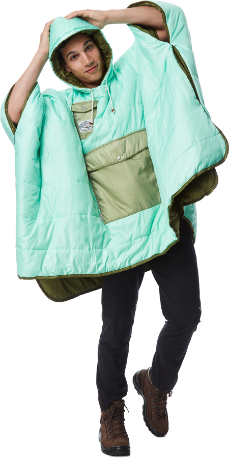 Poler Camp Poncho Reversible Camping Blanket with Hood