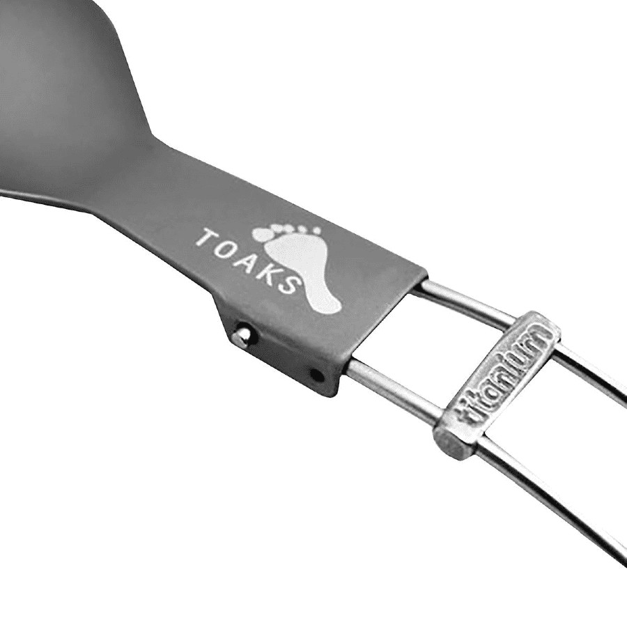 Toaks Titanium Folding Spoon SLV-07 Ultralight Camping Cutlery