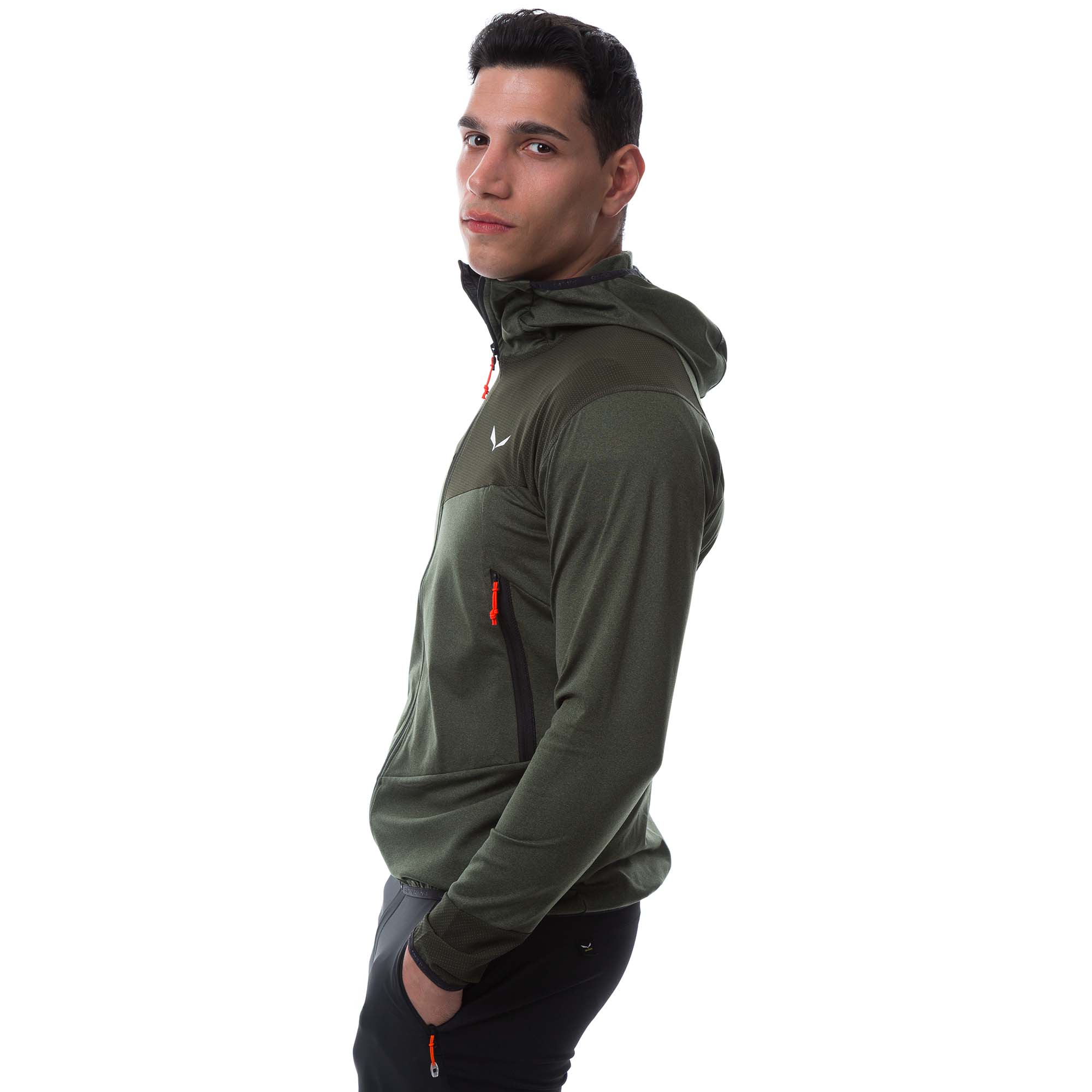Salewa Agner Hybrid Polarite Durastretch Men's Hooded Jacket