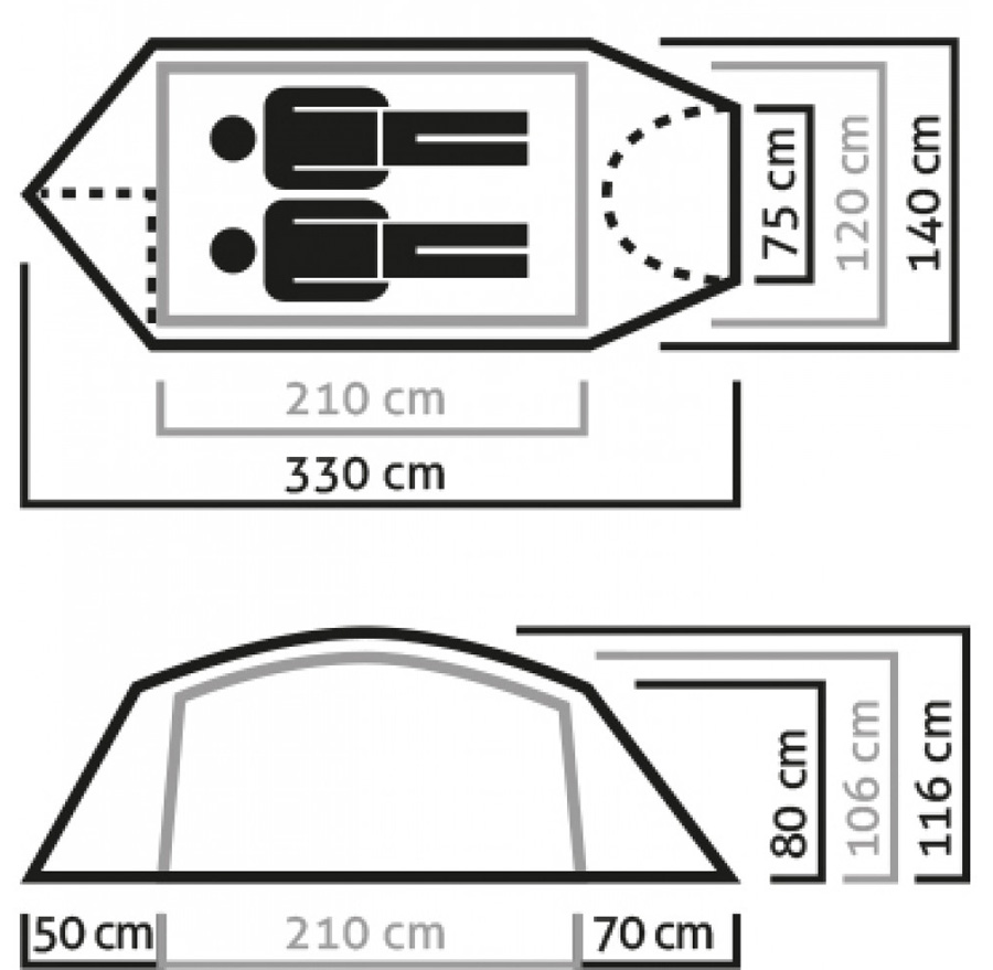 Salewa Sierra Leone 2 Hiking Tent + Footprint