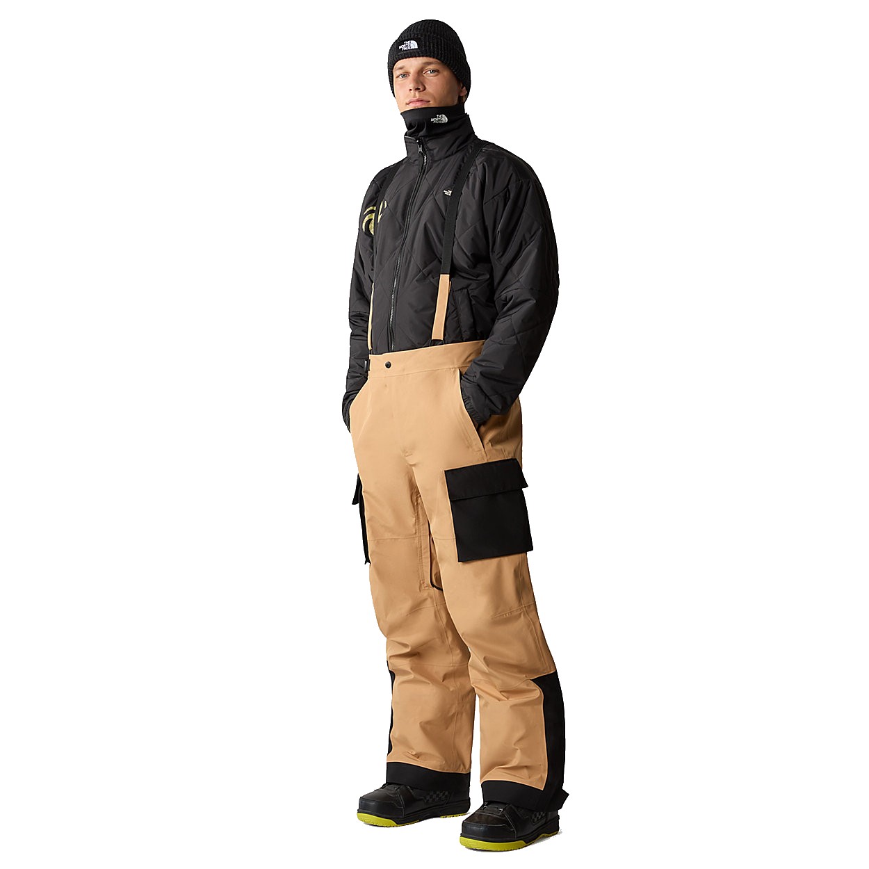 NWT Mens The North Face Ceptor Dryvent Waterproof Shell Ski Bibs Pants -  Brown | eBay