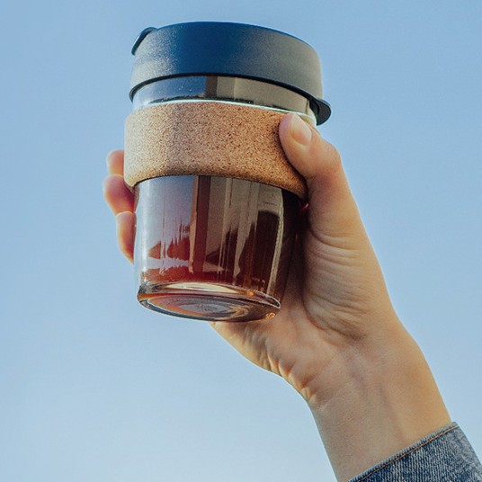 KeepCup Brew Cork Glass 340ml Reusable Tea/Coffee Cup