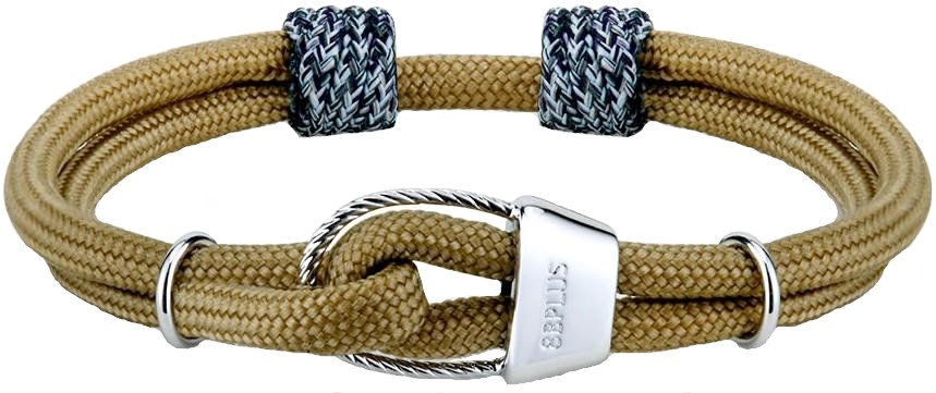 8b+ Belay Tube x Nylon Cord Rock Climbing Inspired Bracelet