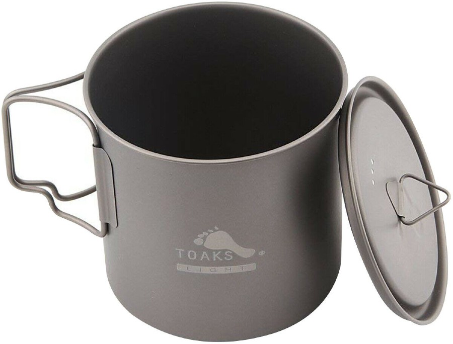 Toaks Light Titanium Pot POT-650-L Ultralight Camping Cookware