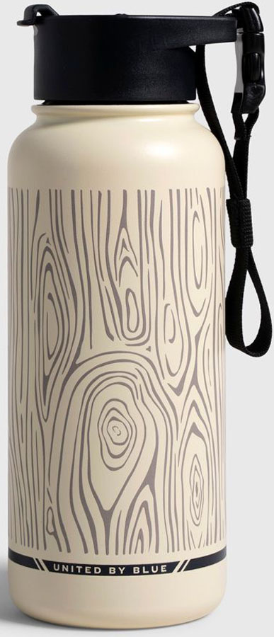 United By Blue Woodgrain Insulated Water Bottle
