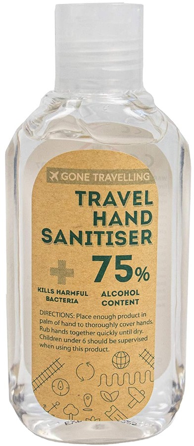 Gone Travelling Antibacterial Hand Sanitiser Gel 120ml Travel Protection