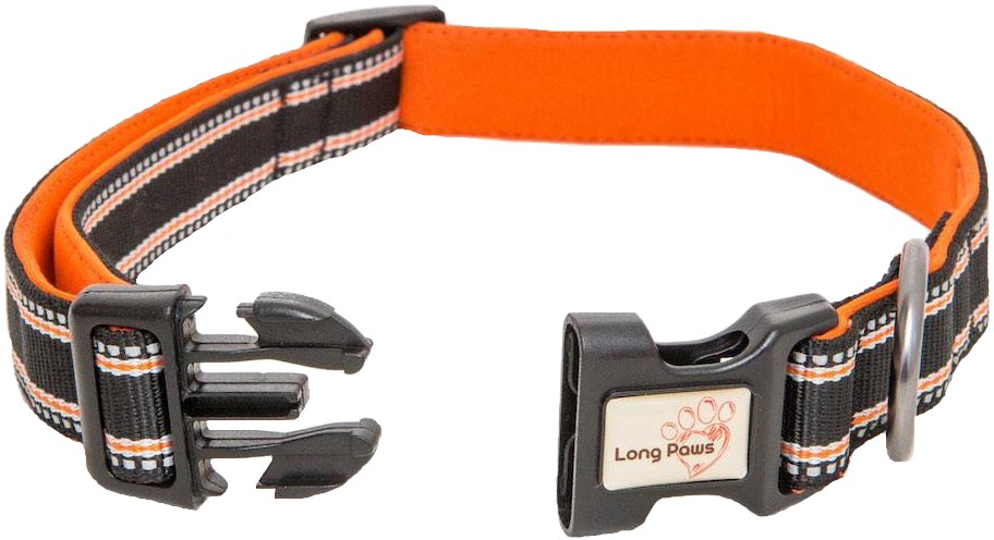 Long Paws Comfort Collar Padded Reflective Dog Collar