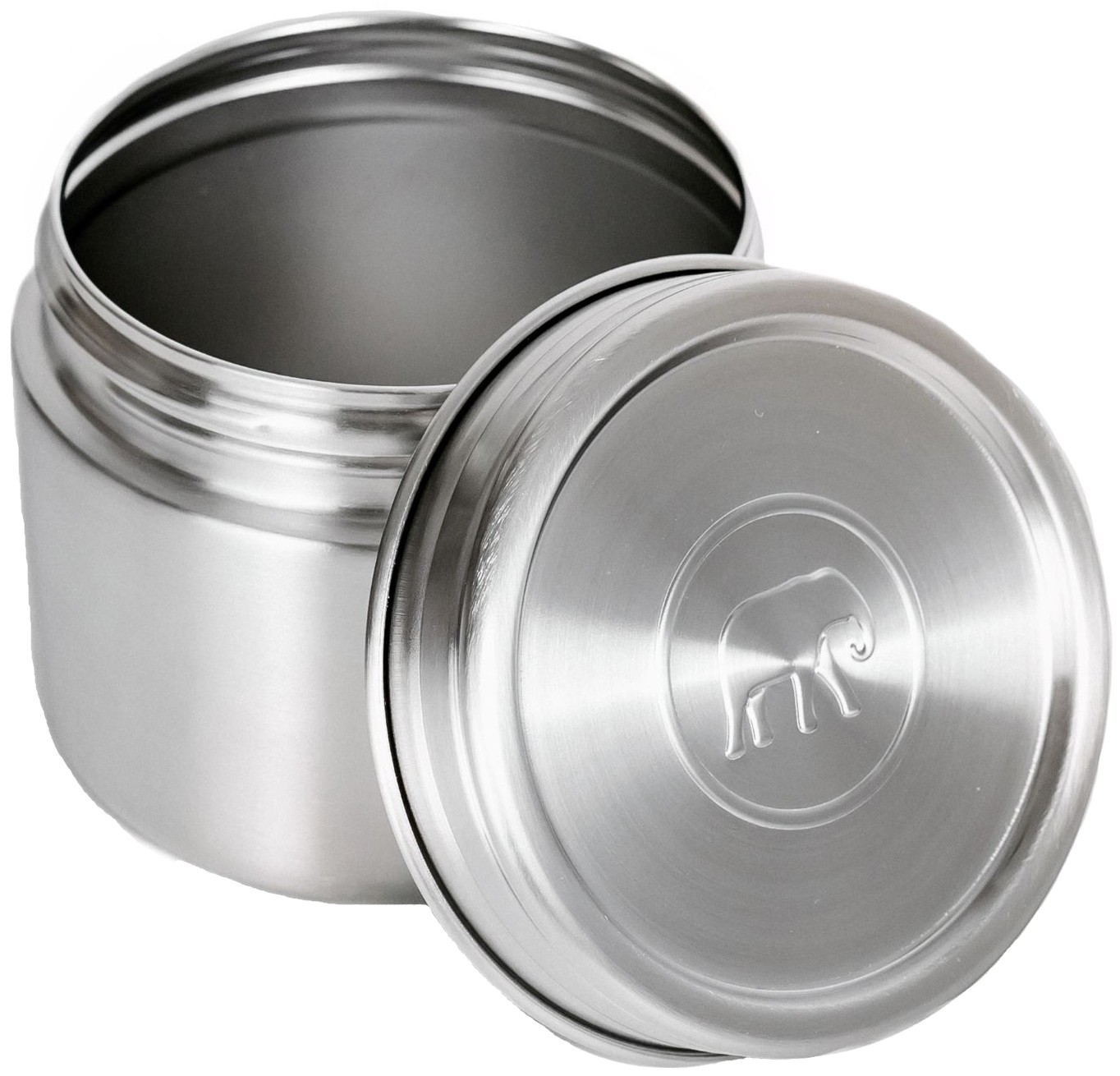 Elephant Box Twist & Lock Food Canister Stainless Steel Meal Jar