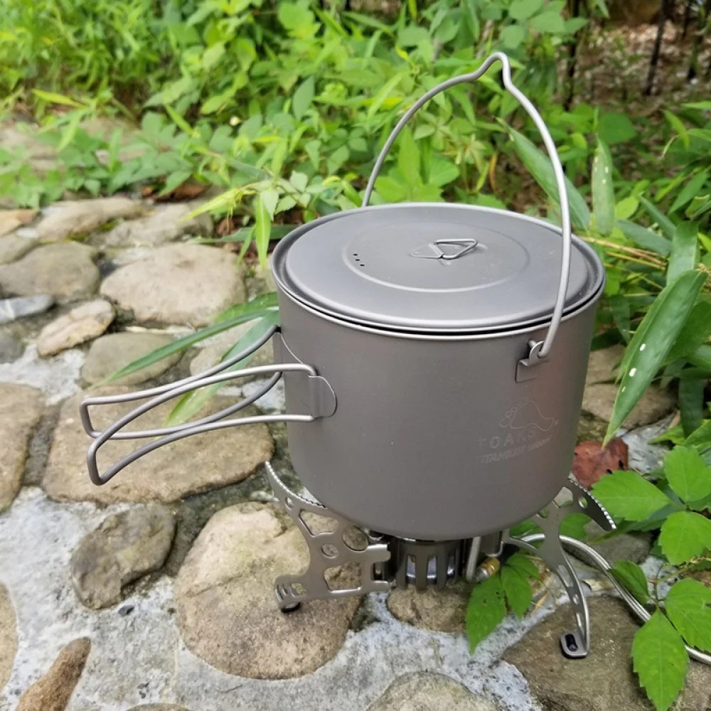 Toaks Titanium Pot with Bail Handle Ultralight Cookware