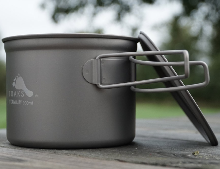 Toaks Titanium Pot D115mm Ultralight Camping Cookware